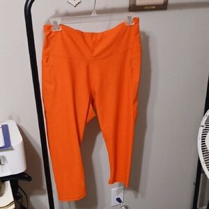 Old Navy Active Powersoft Orange Leggings